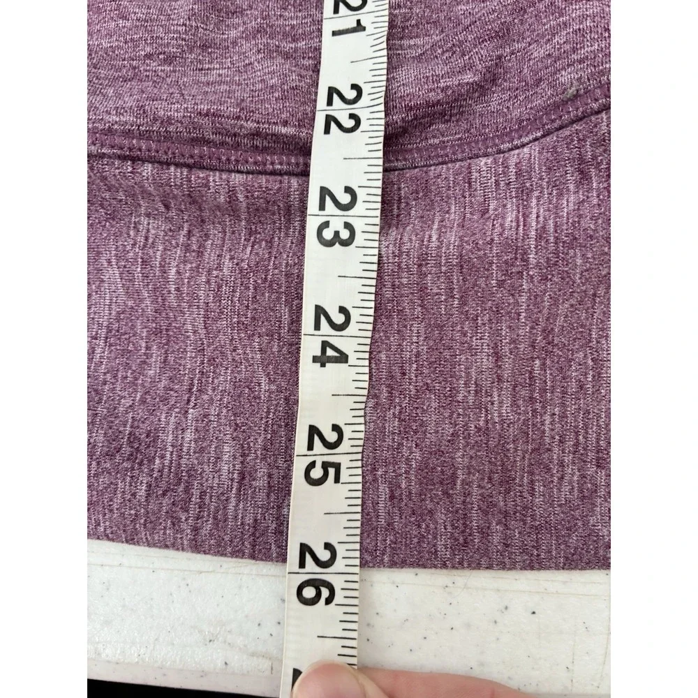 Prana Ember Performance Knit Cowl Neck Pullover Sweater Sz M Purple‎ Hiking
